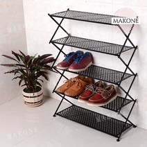 2단 3단 4단 5단 6단 접이식 정리대 철제 캠핑 가정용 선반, 4단(화이트)