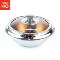 인덕션 뚝배기 통3중 클레디움 가마솥 스텐 돌솥밥 영양밥 찌개 솥 IH 1인밥솥 유리뚜껑 냄비, 통삼중클레디움가마솥 - 24호