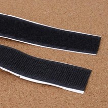 접착식 벨크로 보슬이까슬이 찍찍이 벨크로테이프, 검정