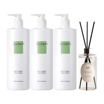 큐템 아쿠아 콜라겐 바디 필링 480ml x3 + 대용량 디퓨저 500ml (랜덤증정), 단품