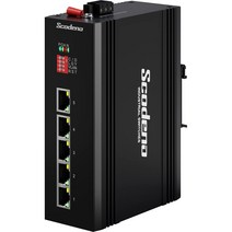 Scodeno 5 포트 이더넷 산업용 스위치 10100Mbps 구성 불필요 금속 하우징 팬리스 침묵 중복 전원 공급 장치 DIN 레일 방수 IP40 고온 및 저온 내성 vlan 절연