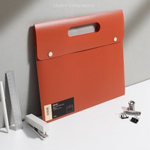 1+1 대학생 레포트화일 손잡이 홀더 화일홀더 a4정리 파일 서류보관 문구용품 파일집, 1개, 화이트클리어