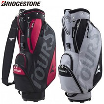 - 브리지스톤 Tour Stage CBTV76 Carty Caddy Bag, [01] Black X Red