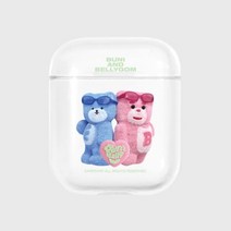 기타 바보사랑[어프어프][호환용][어프어프X벨리곰]HIPHOP BB GOM-GREEN(에어팟-클리어), 에어팟-클리어하드