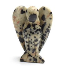 천사상 동상 조각품 천연 차크라 석영 자수정 호랑이 눈 돌 조각 크리스탈 레이키 -130, Dalmation Jasper