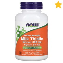 나우푸드 Milk Thistle Extract Silymarin 300mg 베지 200정, 1개, 기본