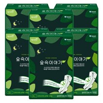 예지미인 숲속이야기 비오셀 슈퍼롱 오버나이트 생리대 날개형, 패드형, 8개입, 6개