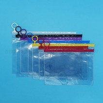 정원패키지 PVC링고리슬라이드지퍼백4가지 사이즈10장단위, 노랑 27cm*18cm=10장, 1개