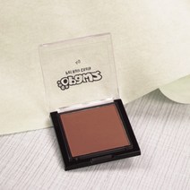 POMTOR 애견 강아지 고양이 볼터치 화장 염색 미용 반려동물 헤어초크 블러셔+ (물고기비늘 걸레 증정 이벤트), 펫 블러셔-브라운 4g(염색브러쉬)개