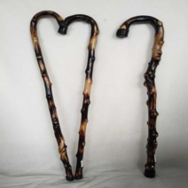 명아주지팡이 원목 목발 수제 노인 어르신 보조기, 지름 3.1-3.5cm