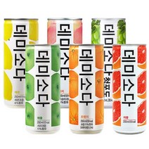 동아오츠카 데미소다 애플 피치 자몽 청포도 오렌지 레몬 250ml 30캔 중 택1, 피치 30캔