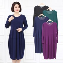 엄마옷 모슬린 무지항아리원피스 OP103098마담 미시옷 50대 중년여성의류 60대 엄마옷 빅사이즈 할머니옷 여성옷