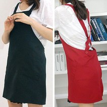 까페앞치마 X자형 앞치마 카페 매장 직원 주방 조리용 천앞치마, 상품선택, 단품