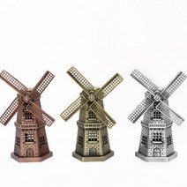 네덜란드 풍차 빈티지 엔틱모형 엔틱에펠탑 빈티지한디자인 다이캐스트모형 신혼집들이선물 자취방꾸미기 뉴욕스타일 카페소품 까페인테리어 카페장식 엔틱장식품 에펠탑소품 W6C977F, 골드메탈
