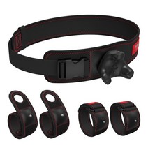 vr트래커 풀트래커 vr안경 스마트글래스 키위 디자인 업그레이드 된 5 in 1 스트랩 htc vive 시스템 용 액세서리 조정 가능한 전신 트래킹 벨트 및 스트랩, 검은색, 한개옵션1