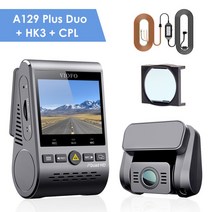 어라운드뷰 viofo a129 plus duo car dvr dash cam with rear view camera car video recorder quad hd 후방 카메라, 표준 hk3 cpl, 협력사, 비오포카드 128GB