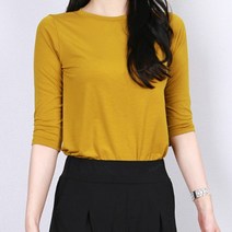 파라노말샵 쫀쫀 무지 7부 티셔츠(파라노말샵)