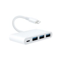 아이패드 7세대 8핀 멀티 컨버터 USB 3.0 3포트, IH154-멀티 컨버터