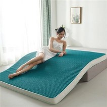 매트리스 라텍스 매트리스 침대 방바닥, 90x200cm, 두께 4cm, 짙은 녹색