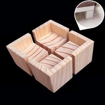 나무 목재 책상 테이블 가구 다리 연장 높이기 5cm 8cm 10cm 15cm 20cm 4개 세트 낱개구매는 개별 문의, 5x5cm - 10cm, 단일사이즈