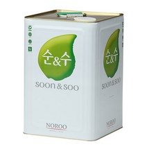 노루 순앤수100 플러스 18L / 내부용 수성페인트, W-1 화이트