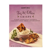 트레이더조 무화과 올리브 크리스피 크래커 150g Trader Joes Fig and Olive Crisps 5.3 oz, 1개
