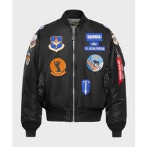 ALPHA INDUSTRIES MA-1 레귤러 스쿼드론 Black YE