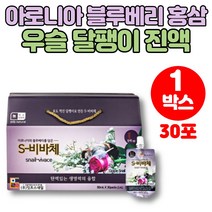 식용 달팽이 즙 진액 액기스 엑기스 아로니아 블루베리 홍삼 농축액 콘드로이친 우슬 오가피 당귀 백작약, 1박스