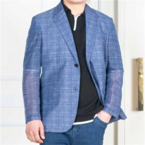 여름 중년 남성 양트임 쿨 고급 신사 콤비 자켓