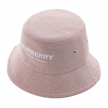 [버버리] [라벨루쏘] 엠브로이더리 로고 코튼 버킷햇 8064917 MH CHERRY B