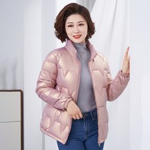 COMIRST 여성 패딩얇은 패딩 중년 여성 보온 패션 빅사이즈 엄마옷