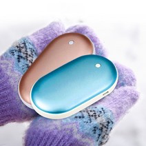 충전식 손난로 휴대용 전자 핫팩 보조배터리 USB 캐릭터 어린이 다이소 충전용 미니 양면 전기 손날로, 05.핑크_고양이