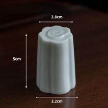 패브릭티코스터 아크릴 실리콘 티코스터 컵받침대 수제 미스티 블루 도자기 뚜껑 홀더 보라색 모래 냄비 커버 스탠드 코스터 가이완 뚜껑 브래킷 차 애완 동물 다도 액세서리, 3.2x5cm