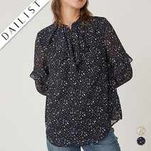 [올리비아로렌] [데일리스트]프린트 프릴 블라우스 MDBNLYM2311