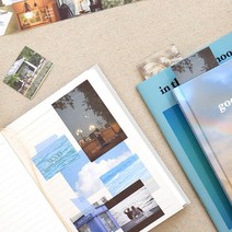 감성 레트로 마음 사진 스티커팩 56개, 2개