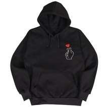 [BF-411] 빈스패밀리 손가락하트 특양면 기모 후드 가족티