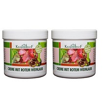 유럽 독일 크로이터호프 크림 레드 덩굴 잎 250ml 2팩2 x 250ml 500ml 바디 크림 바디 핸드케어 로션 바디케어