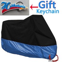 오토바이 커버 유니버설 야외 UV 프로텍터 스쿠터 올 시즌 방수 자전거 비 방진 M L XL 2XL 3XL 4XL 190T 방열 용품 덮개, 3XL for 221-230cm_네이비 블루