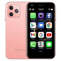 SOYES XS12 3GB RAM 32GB/64GB ROM 슈퍼 미니 스마트폰 4G LTE 3.0인치 화면 안드로이드 10.0 귀여운 소형 핸드폰 선물, 핑크, 32GB