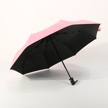 자동접이식우산 8뼈 곡절 블랙 접착제 선크림 열다 받다 비지니스 광고우산 기프트 2641719536, 핑크
