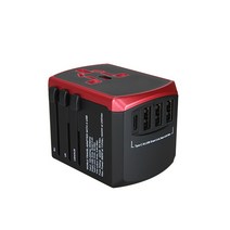 투어테크 3in1 해외여행용 멀티 어댑터 3USB(304c), 1개