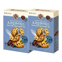 백설 초코칩 쿠키믹스290Gx2개 홈베이킹 키즈쿠킹 믹스가루 간식만들기 CJ 어린이 간식, 1세트