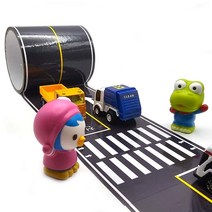 [프라이밍] DIY 와이드 도로놀이세트 (도로놀이테이프 40M + 도로놀이스티커 10매), 테이프 1롤+스티커 30매