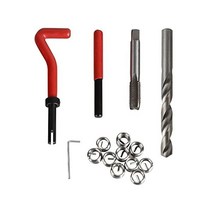 15pcs 헬리코일 나사산 수리 인서트 세트 M9 x 1.25 x 13.5mm 호환 자동차 수공구 세트
