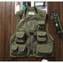 여름 조끼 퀵서비스 배달대행 오토바이 시재 가방 라이더 카드기 수납, 국방색