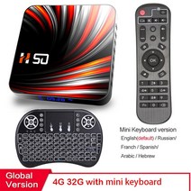 android tv box android 0 4gb 32gb 64gb 4k h.265 미디어 플레이어 3d video 2.4g 5ghz wifi bluetooth smart tv, 협력사, 영국 플러그, 32g키보드 포함