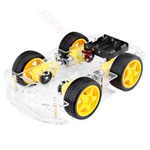 아두이노 스마트팜 rc카 조립로봇 다관절로봇 조립 만들기 세트 조립 레고 속도 인코더 4wd amp가 있는 스마트 로봇 자동차 섀시 키트 용 배터리 박스 56, 전체 키트