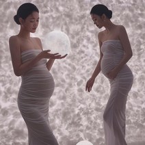 만삭 스냅 촬영 셀프 만삭사진옷 주수사진 드레스 PD37