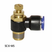 피팅 코리아뉴매틱 스피드컨트롤러 SC6 M5 6mm 10EA