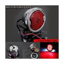 오토바이 커스텀 용품 레트로 v LED 번호판 미등 할리 883 Sportster Dyna Cafe Racer Bobber Custom Brake Stop Tail Light, 707 Polish